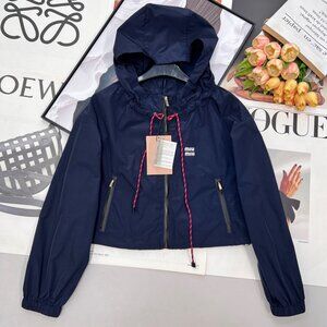 Miu Miu - Blue Long-Sleeved Jacket, Women's Size M